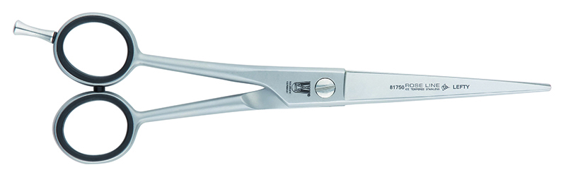 35860 CISEAUX DROIT ROSELINE EN ACIER INOXYDABLE– GAUCHER 7.5′, ROSELINE STAINLESS STEEL SCISSORS – 7 1/2” – LEFTY
