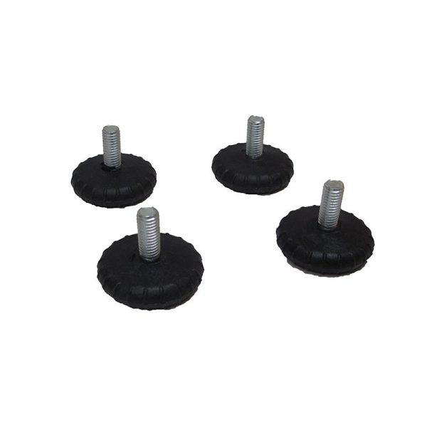 ENSEMBLE DE 4 PETITES PATTES NOIRES POUR TABLES, SET OF 4 SHORT BLACK TABLE LEGS