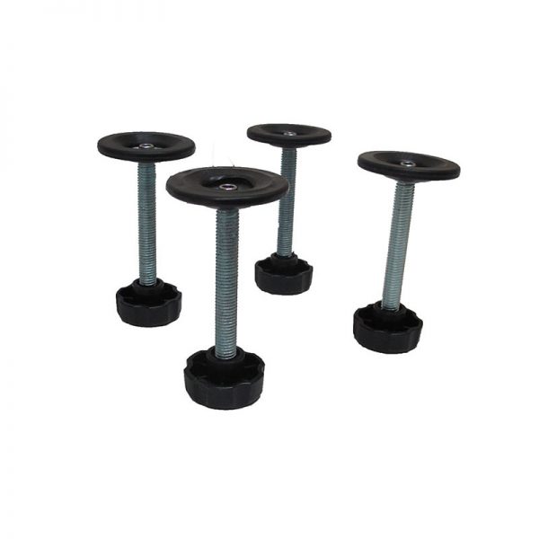 ENSEMBLE DE 4 PATTES NOIRES POUR TABLE, SET OF 4 BLACK TABLE LEGS
