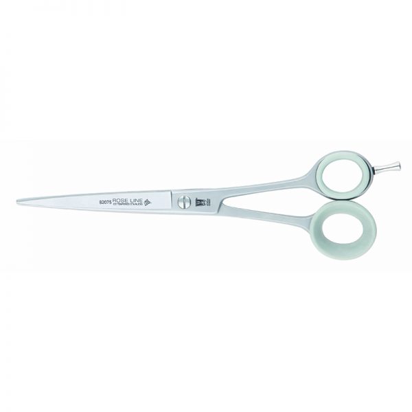 CISEAUX ROSELINE EN ACIER INOXYDABLE – DROITS 7.5′ ,ROSELINE STAINLESS STEEL SCISSORS – 7 1/2”