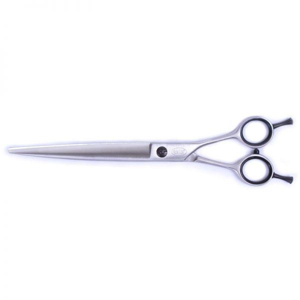 CISEAUX PROFESSIONNEL HUNTER – 8” COURBÉ EN ACIER INOXYDABLE, PROFESSIONAL HUNTER STAINLESS STEEL SHEARS – 8′ CURVED