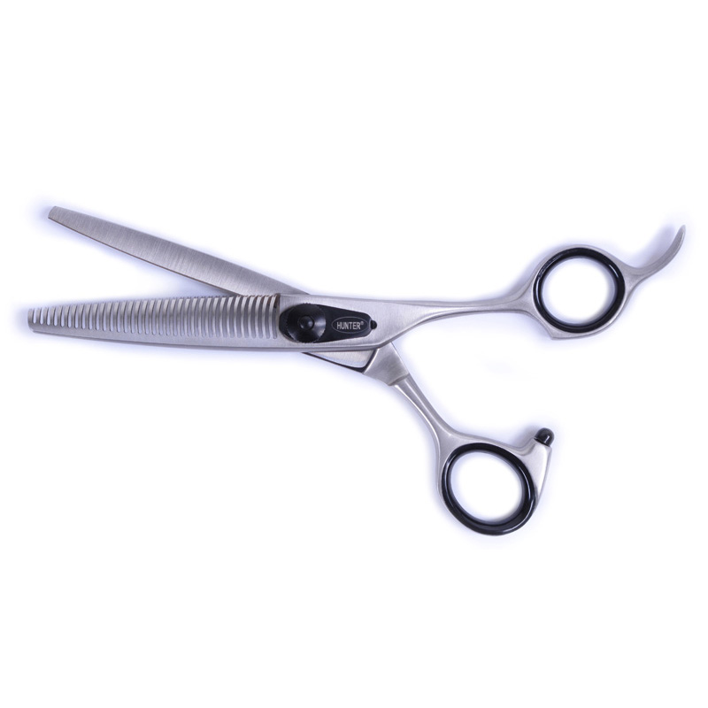 35940a CISEAUX PROFESSIONNEL HUNTER – AMINCISSEUR 6′ EN ACIER INOXYDABLE, PROFESSIONAL HUNTER STAINLESS STEEL THINNING SHEARS 6”