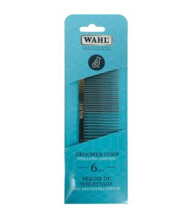 PEIGNE PRO 6” -DENTS EXTRA LONGUES, 6′ PROFESSIONAL GROOMER COMB -EXTRA LONG PINS