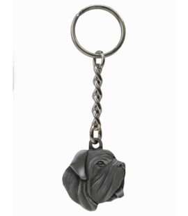 BULL MASTIFF PEWTER KEYCHAIN